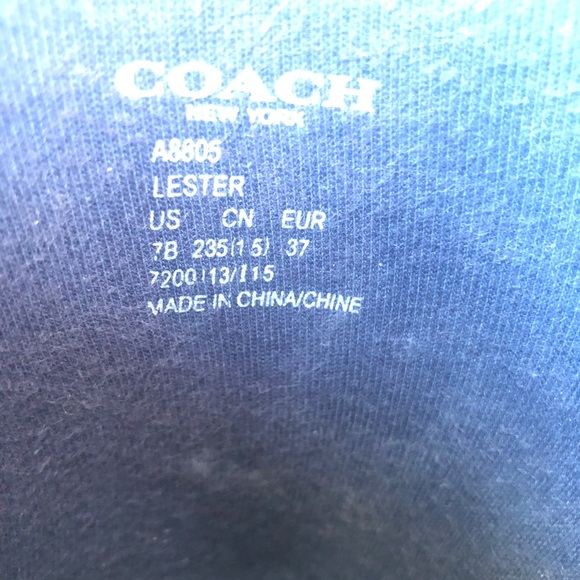 COACH LESTER Blue Ankle Rain Boots Size US 7B - Picture 8 of 9